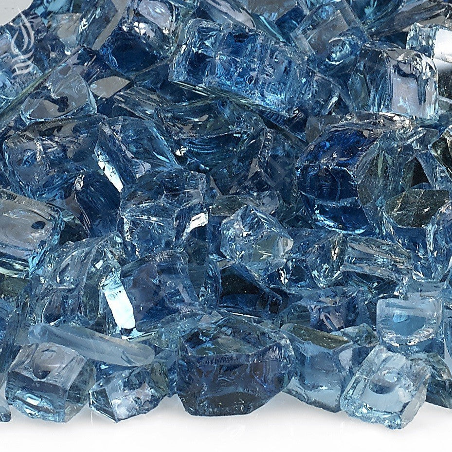 pacific blue fire glass 1/2"