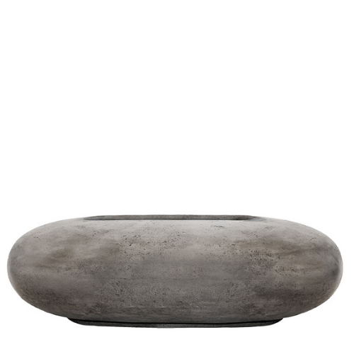 Prism Pebble Oval Concrete Fire Pit