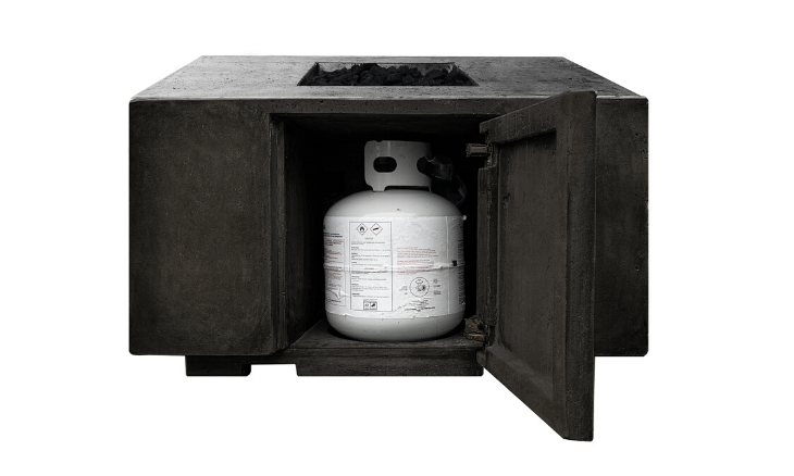 Prism Porto 68 Concrete Fire Table (Enclosed Propane Unit)