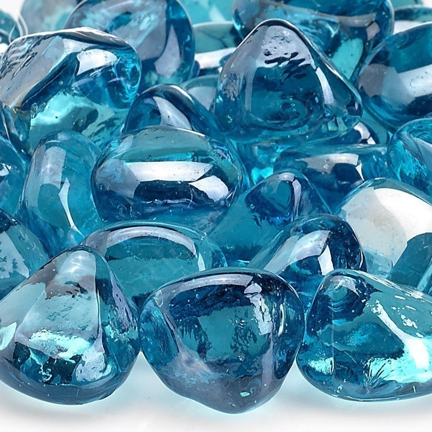 Zircon Fire Glass - Powder Blue Luster