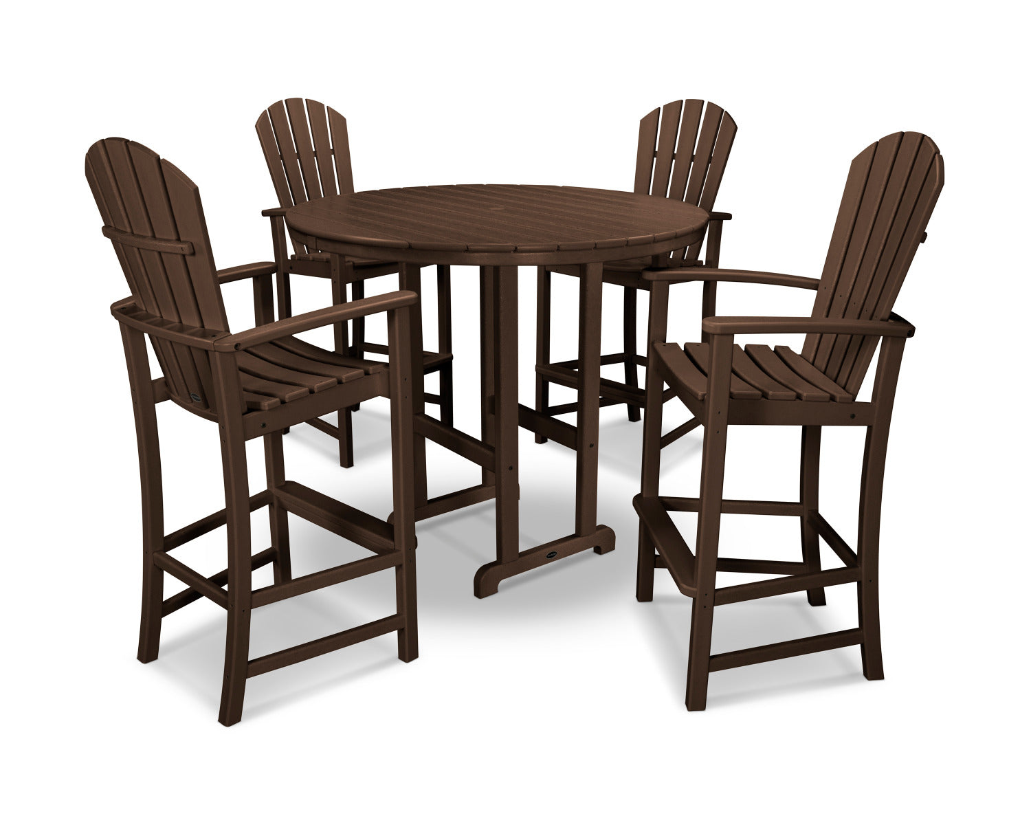 POLYWOOD Palm Coast 5 Piece Bar Set All Backyard Fun