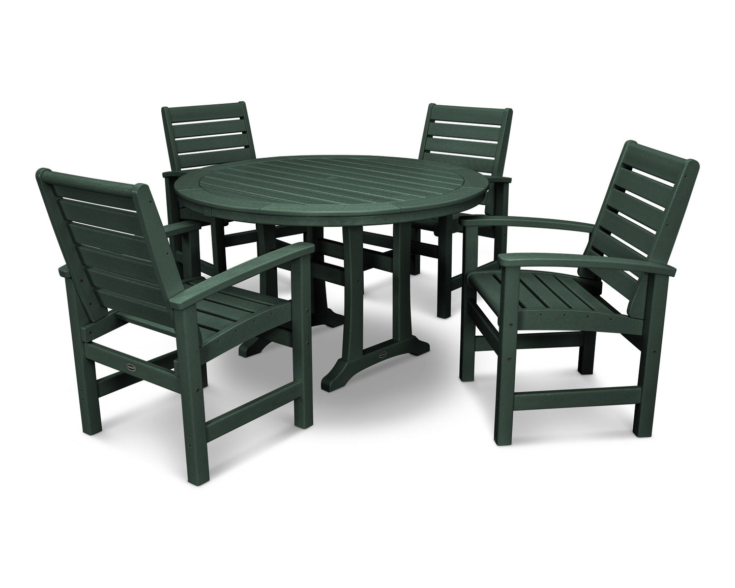 POLYWOOD Signature 5-Piece Nautical Trestle Dining Set