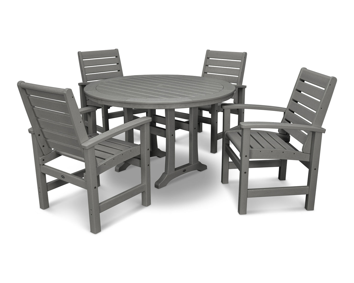 POLYWOOD Signature 5-Piece Nautical Trestle Dining Set