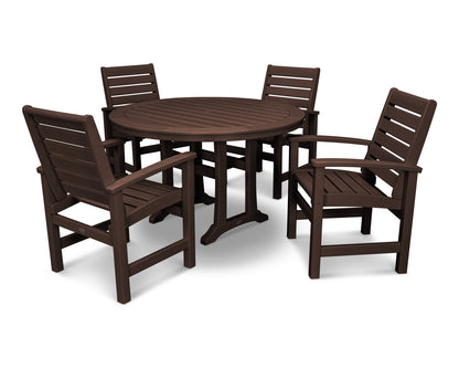 POLYWOOD Signature 5-Piece Nautical Trestle Dining Set