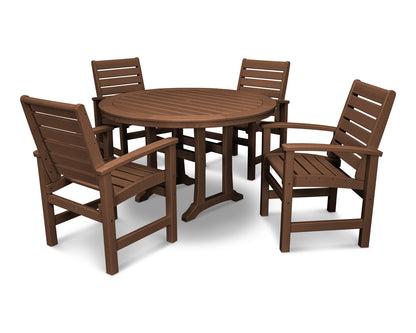 POLYWOOD Signature 5-Piece Nautical Trestle Dining Set