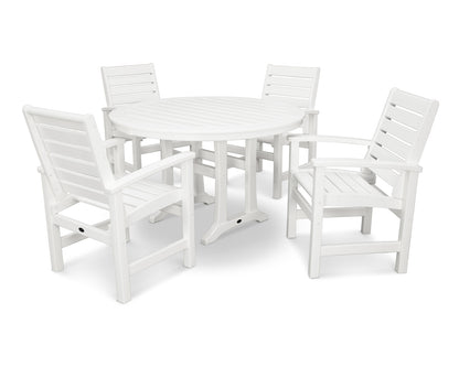 POLYWOOD Signature 5-Piece Nautical Trestle Dining Set