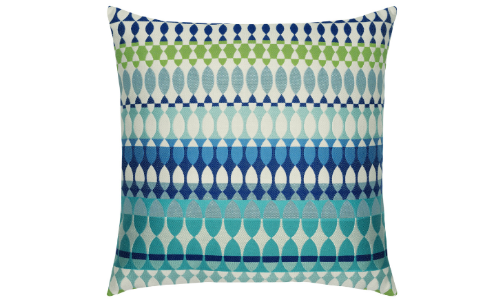 Elaine Smith Outdoor Modern Oval Ocean Pillow