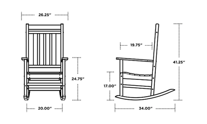 POLYWOOD Estate Porch Rocking Chair
