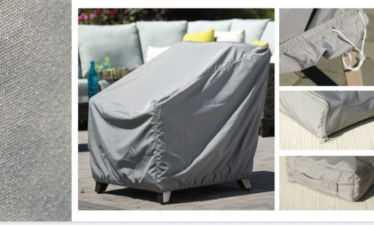 Outdoor Ratana Curved Sectional Cover