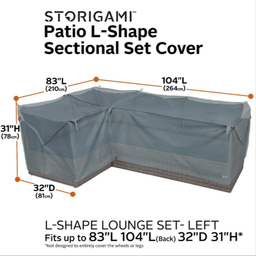Outdoor Left Facing L-Sectional Cover
