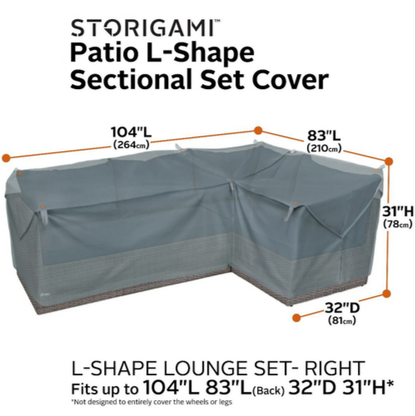 Outdoor Right Facing L-Sectional Cover