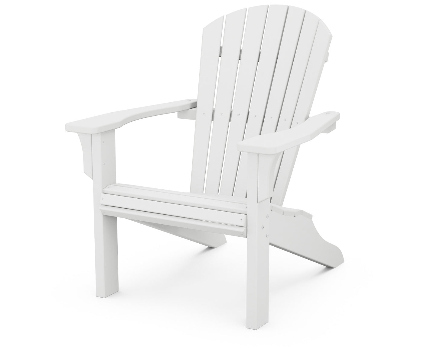 POLYWOOD Seashell Recycled Plastic Adirondack Chair