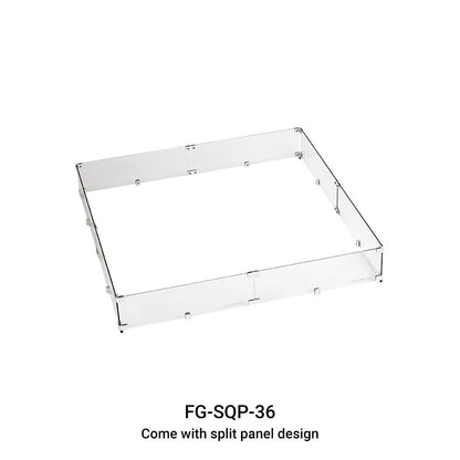Square Wind Guard for Fire Table