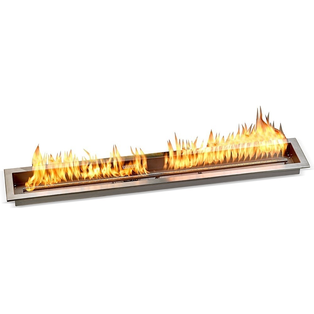 48" x 6" Stainless Steel Linear Drop-in Fire Pit Pan Kit
