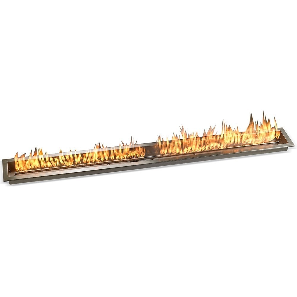 60" x 6" Stainless Steel Linear Drop-in Fire Pit Pan Kit