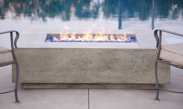 Prism Tavola 1 Concrete Fire Table