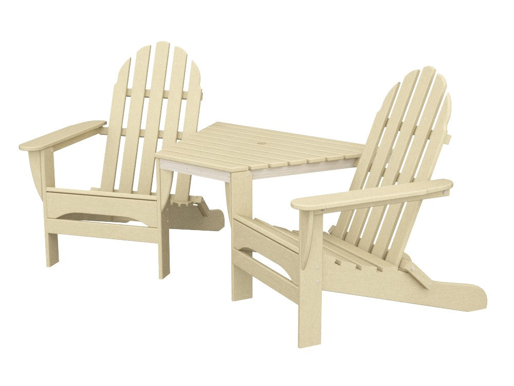 Adirondack Tête-À-Tête recycled plastic Polywood outdoor furniture  sand