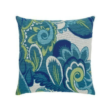 Elaine Smith Outdoor Floral Wave Pillow